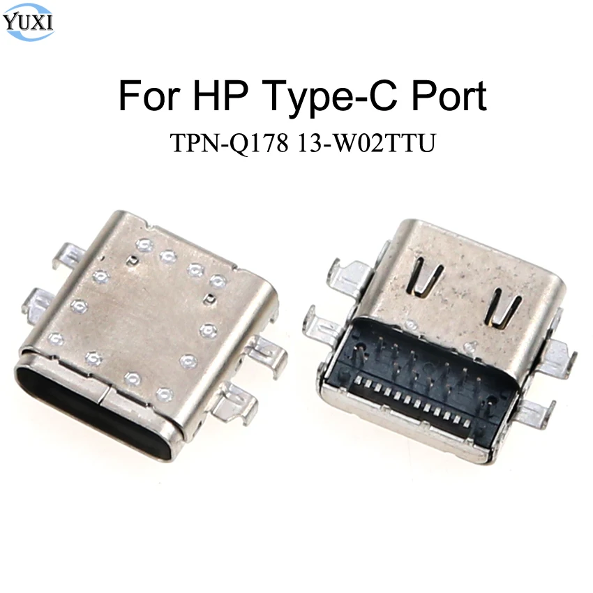 YuXi 2 шт. USB Type C зарядное гнездо постоянного тока разъем для порта замена HP TPN Q178 13