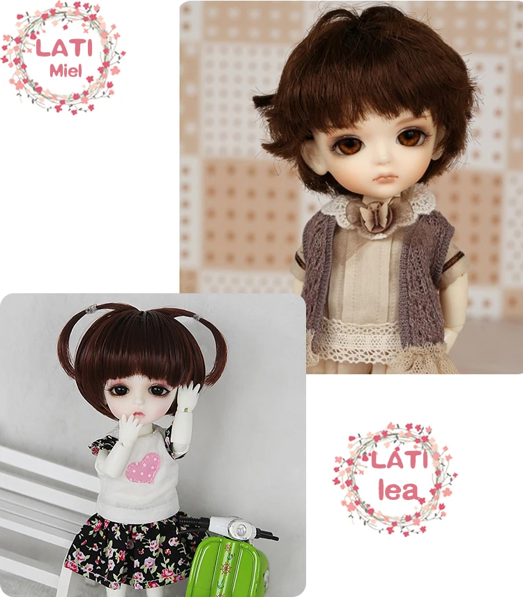 BJD шарнирная куколка Lati Yellow 1/8, 16 см