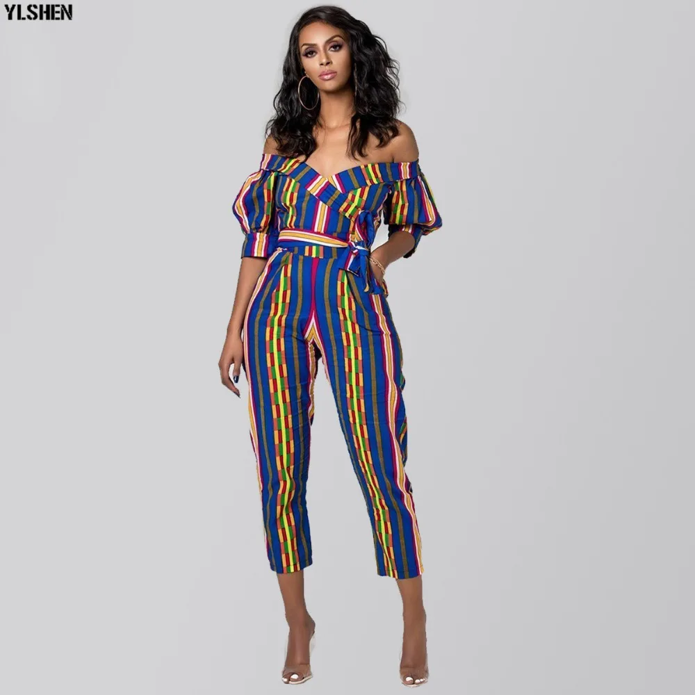 Dashiki African Clothes for Women Traditional Print  Jumpsuit Dresses Basin Riche Clothing Vetement Robe Africaine Femme 2019 14