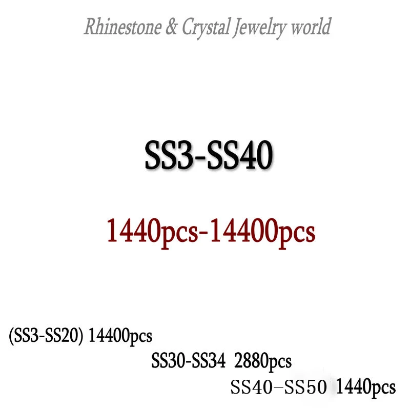 SS3-SS40 1440-14400 шт/упаковка кристалл AB 3D дизайн ногтей украшения клей для страз на flatback одежда Стразы