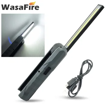 

Portable LED Working Light USB Flashlight 4 Modes Magnetic COB Torch Lanterna Hanging Hook Lamp for Outdoor Camping