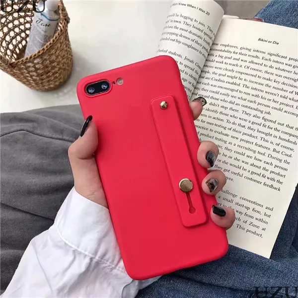 Модный чехол для Xiaomi Redmi K20 Note 5 6 7 8 Pro 4 4X Мягкий силиконовый чехол-держатель для Xiaomi Redmi 6 Pro 6A 7 Y3 S2 GO Capa ETUI - Цвет: Red