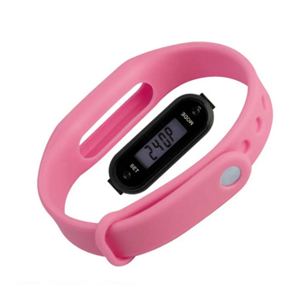 Multifunction Sport Bracelet Pedometer Activity Tracker LCD Electronic Watch Silicone Wristband Health Watch