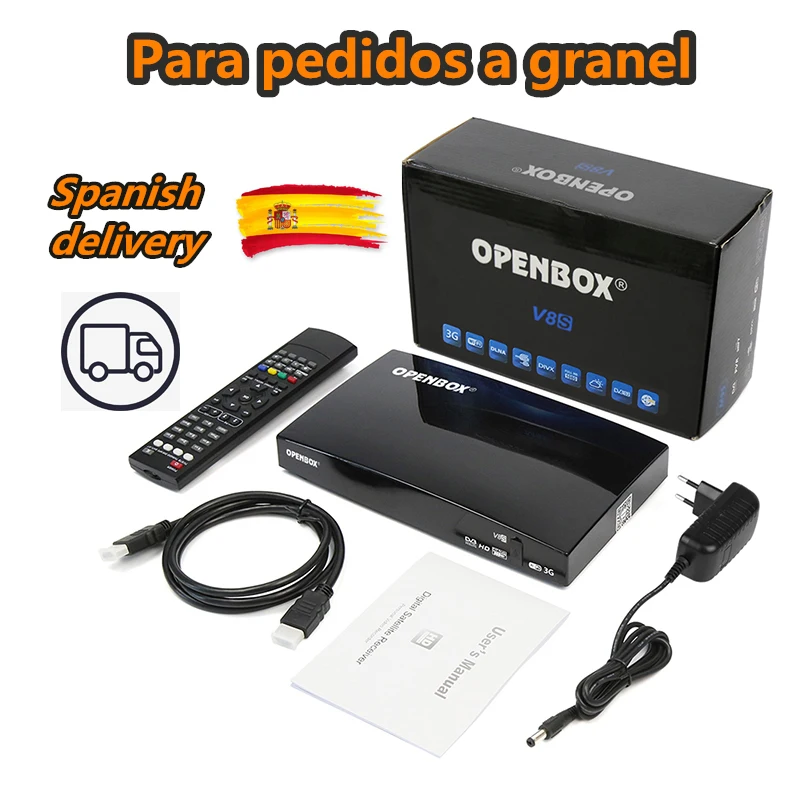 

Original Openbox V8S DVB-S2 Digital Satellite Receiver WEBTV Biss Key 2x USB Slot USB Wifi 3G Youporn NEWCAMD For Bulk Order