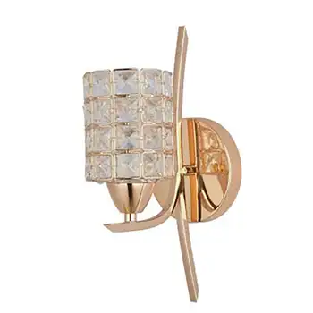 

Modern Crystal Wall Lamp Sconce E27 Bed Room Stairs Aisle Chandelier Wall Light Fixture Shade For Home Decor Luminaire,Gold
