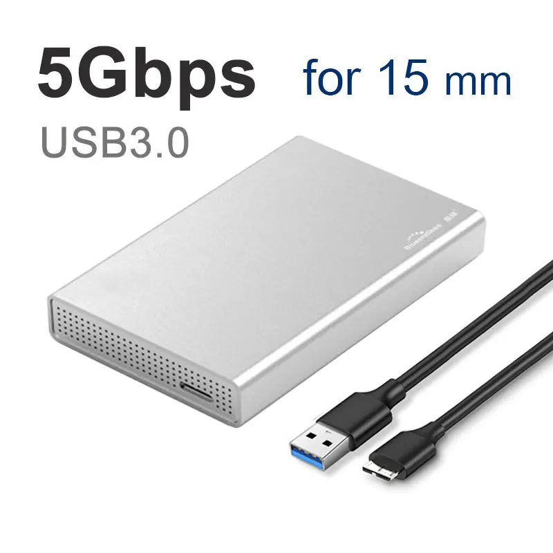 Aluminum 2.5 inch HDD Type C 3.1 Hard Drive Disk Caddy for SSD Case HDD External Cases USB 3.0 Sata Hard Drive Enclosure external hard drive external hard drive case ssd enclosure hard drive enclosure hard disk case external hard drive box hdd case enclosure
