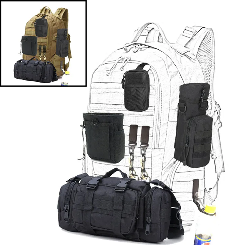 Военный Тактический Рюкзак Molle аксессуары для охоты Повседневная сумка с ремнем