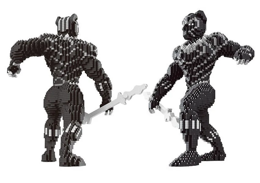 Marvel Мстители DIY Строительные алмазные блоки игрушка супер герой Железный человек Человек-паук гром Тор Капитан Америка Черная пантера