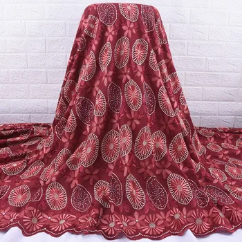 

Zhenguiru New Arrival Red African Lace Fabric High Quality French Lace Fabric Embroidery Nigerian Fabric For Women Wedding A1926