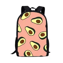

Avocado Design Children Schoolbag Mochila Infantil School Backpack Student Casual Primary Girls Bag Custom