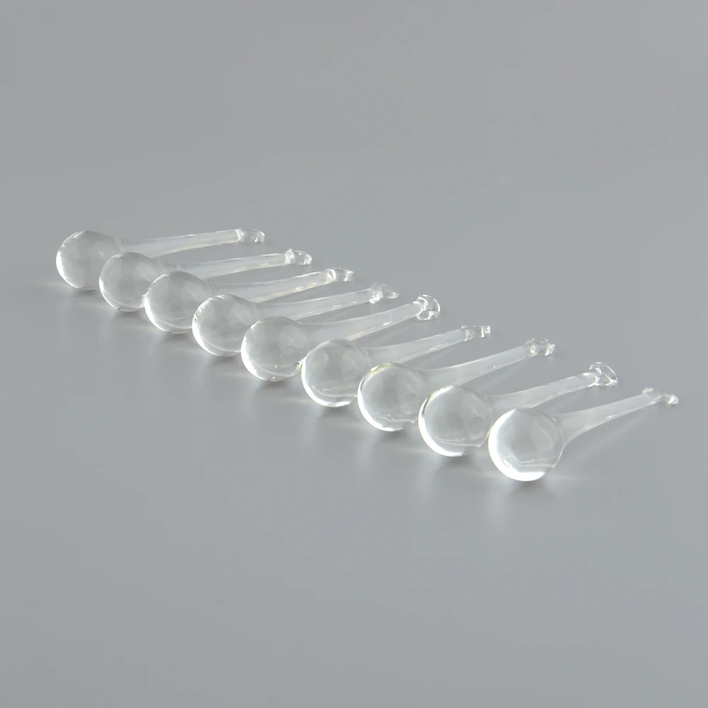 

10x Chandelier Lamp Light Drop Pendant Parts Clear Crystal Prisms Home Decor