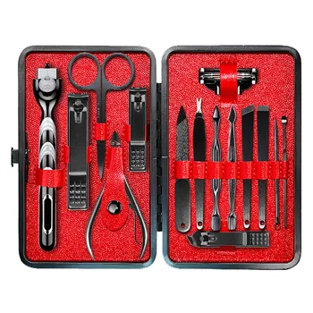 

15 manicure tools Nail clippers Manicure tool set Stainless steel nail clippers and scissors set Easy to carry Y409