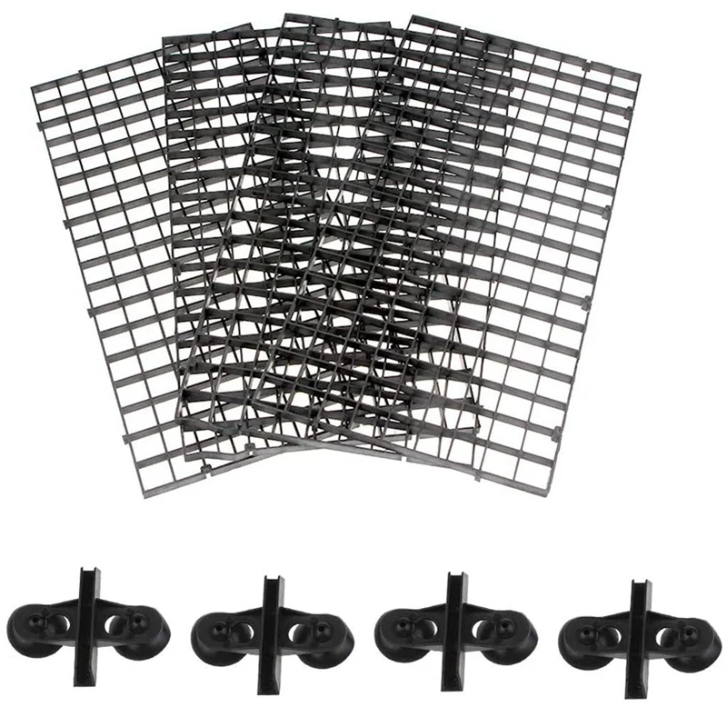 

8PCS Aquarium Divider Fish Tank Divider Filter Grids Separation Grid Tray Isolation Board Grid with 16 PCS Sucker Clips