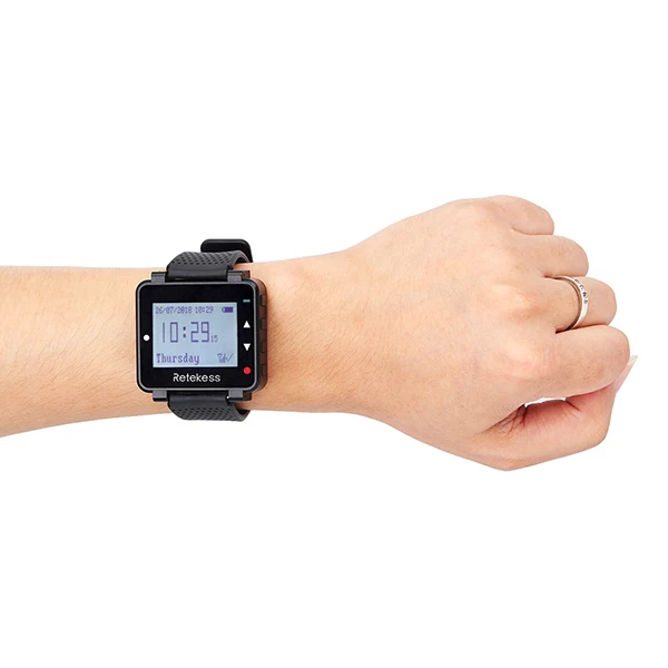 Retekess-Wireless Watch Receiver for Hookah, Garçom Calling