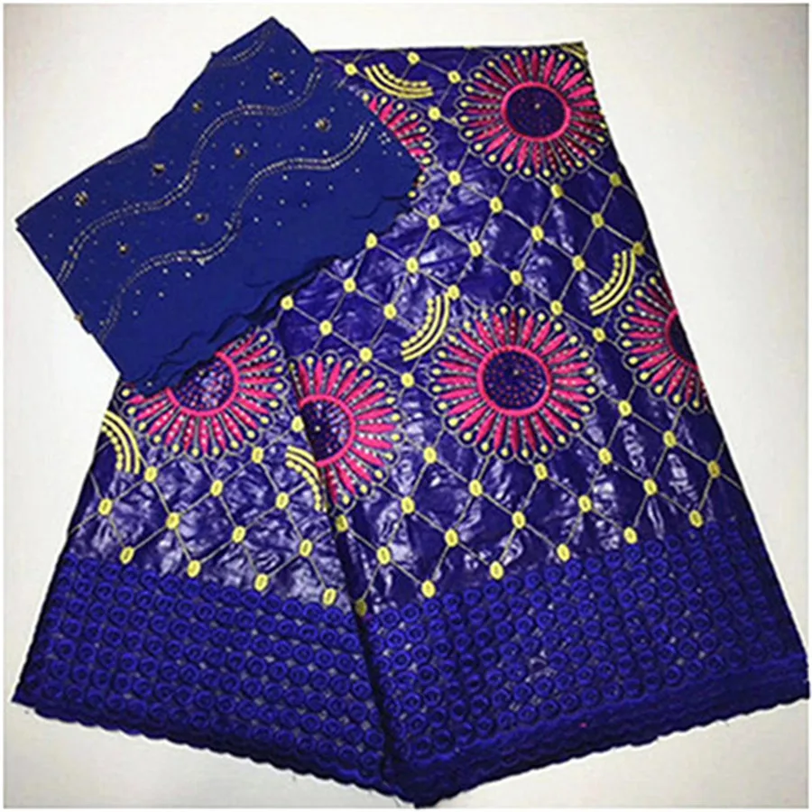 Bazin riche getzner nouveau высококачественное кружевное хлопковое Африканское сухое кружево с бусинами и камнями нигерийская кружевная ткань 5+ 2 ярдов
