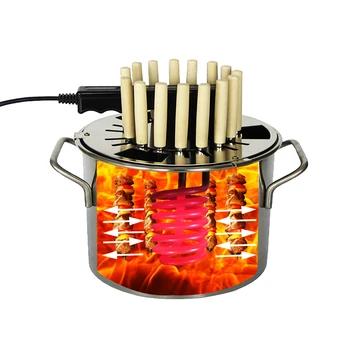 

Domestic Electric Oven Barbecue Machine Korean Smokeless Barbecue Cup Indoor Small Stainless Steel Barbecue Oven Kebab Machine