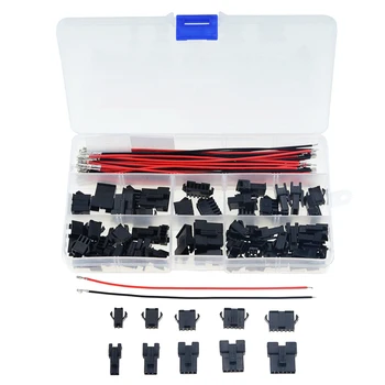 

82PCS/Box 3A JST SM2.54 Kits in box 2P 3P 4P 5P 6P 2.54mm Pitch Female and Male Header Connectors Adaptor SM-2P SM-2R 22AWG