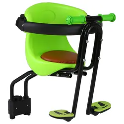 Велосипедное детское сиденье Детская безопасность Перевозчик переднее сиденье релиз седельная подушка со спинкой педали для ног