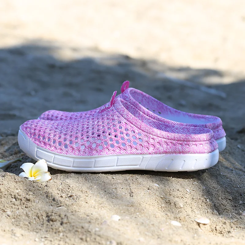 Оригинальные женские классические сандалии; летняя обувь для пляжного отдыха; домашние тапочки без застежки; домашние тапочки