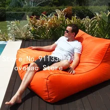 Beanbag Lounger Without-Beans Sofa OUTDOOR Armrest Montreal Big Recliner Chair-Cozy Rattan