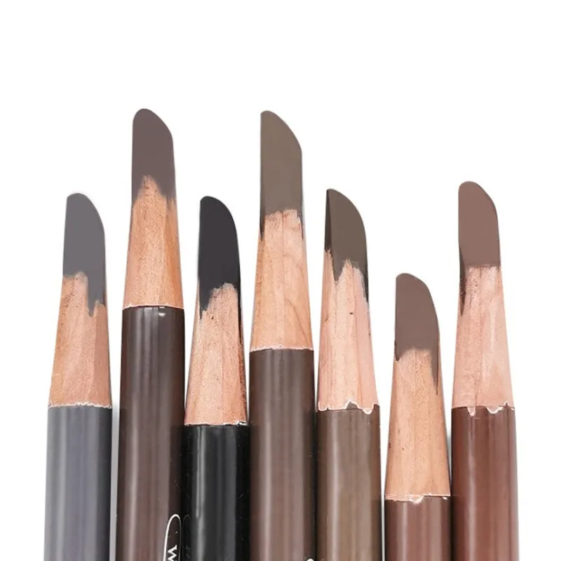 Hard Eyebrow Pencil Cosmetic Pen Eyeshadow Natural Long-Lasting Tattoo Tint Waterproof Square Eye Brow Makeup Set Beauty 2