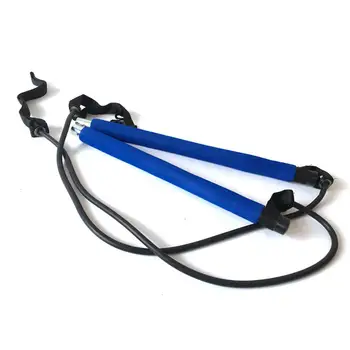 

New Fitness Sport Pilates Bar Gym Workout Stick Pilates Exercise Bar Kit With Resistance Band Body Building Puller Yoga Rope