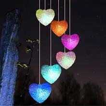 Новая мода ретро солнечные колокольчики Цвет Изменение светодиодный свет декор для сада