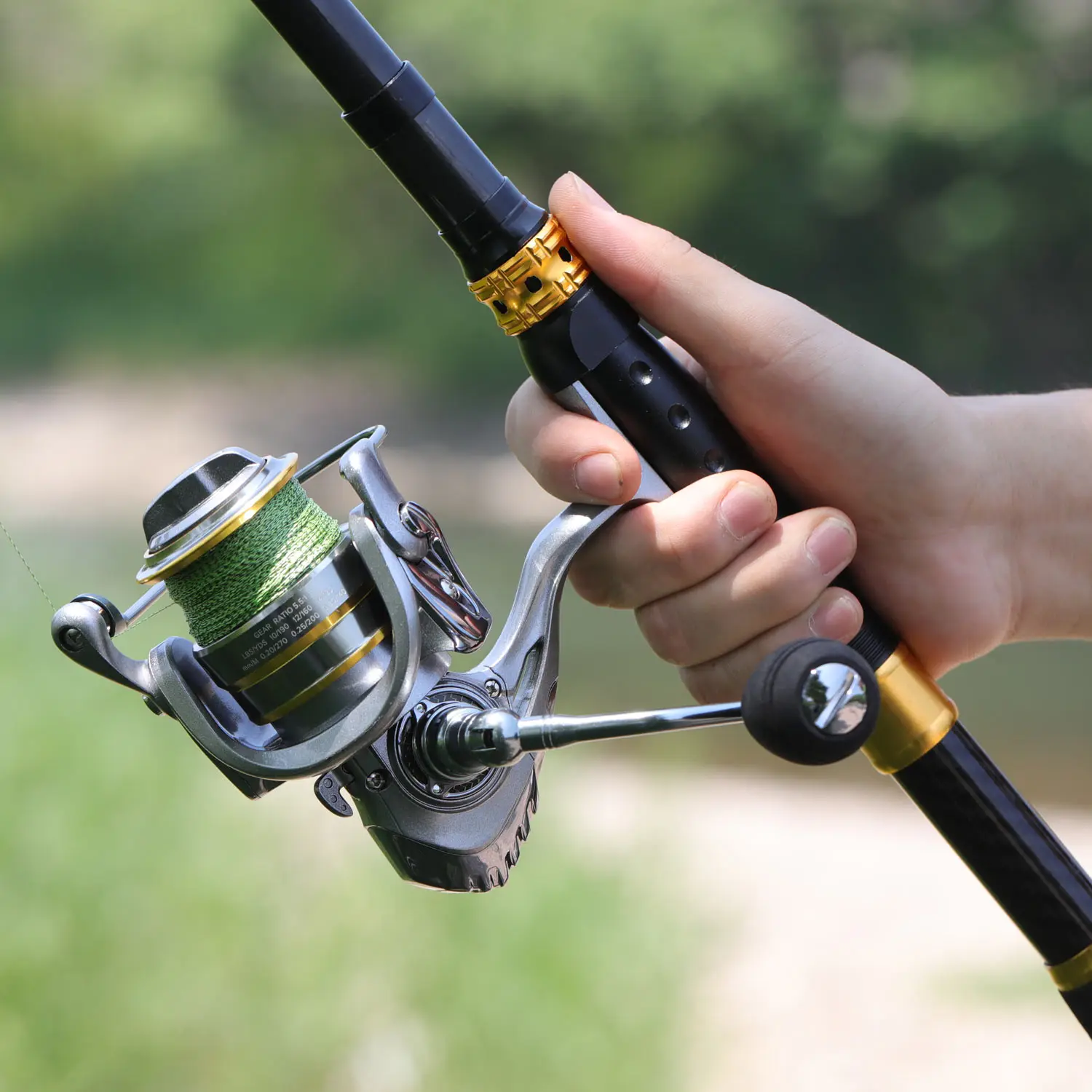 Sougayilang New Colorful 13+1BB Fishing Reel Lightweight CNC Aluminum Spool  5.2:1 Gear Ratio Spinning Reel Carp Fishing Coil