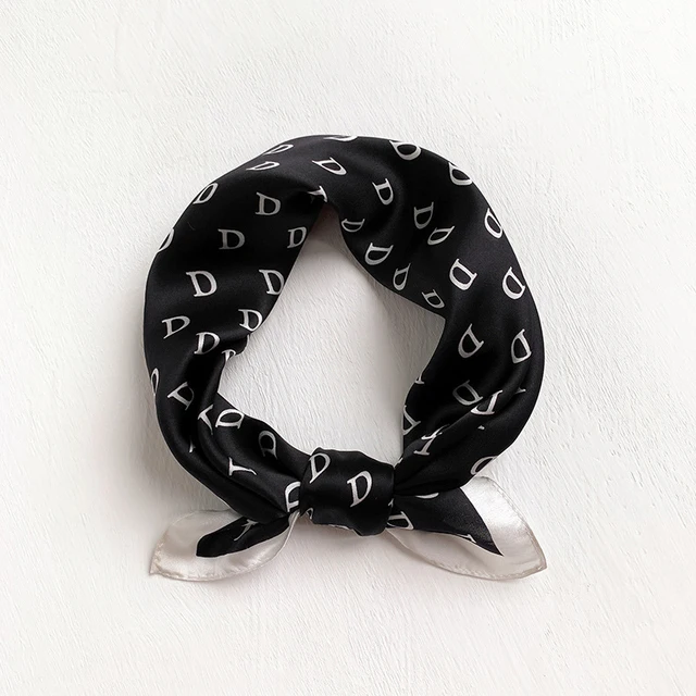 100% Silk Bandana Scarf – Luxury Square Neckerchief