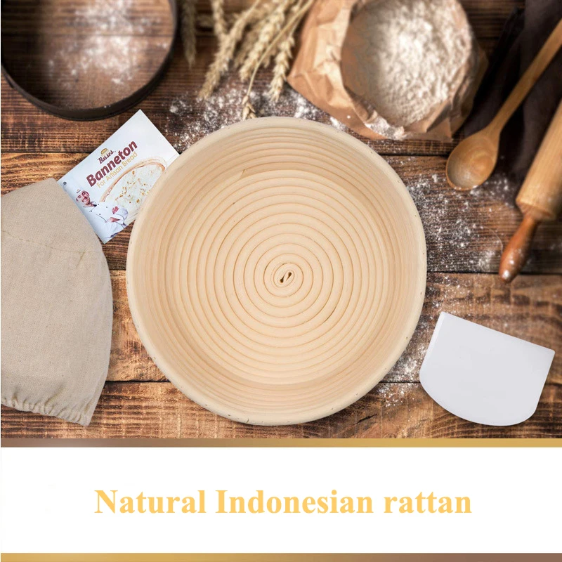 Meibum Fermentation Rattan Basket Various Shapes Country Bread Baguette Dough Banneton Brotform Proofing Proving Baskets