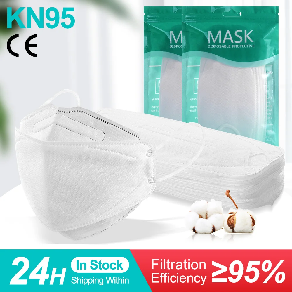 KN95 Fish Mask Adult Mask Mascarillas ffp2reutilizable Face Fabric ffp2mask Respirator Protective ffp2mask Certificate Fpp2Masks