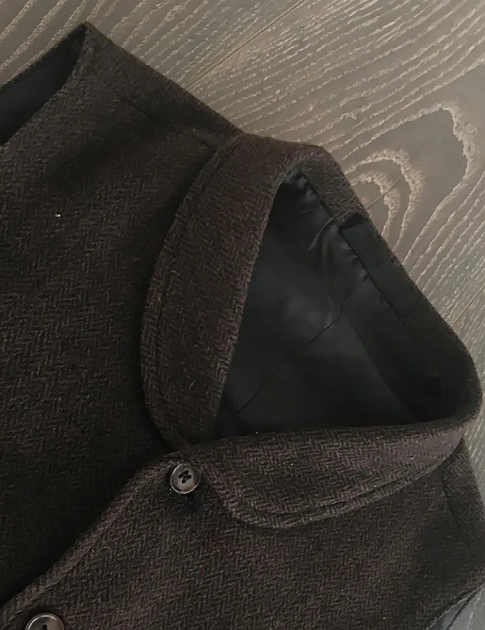 Men Suit Vest Lapel Retro Casual Waistcoat  Wool Houndstooth Formal Business Vest Groomman For Wedding Prom Best Man 2