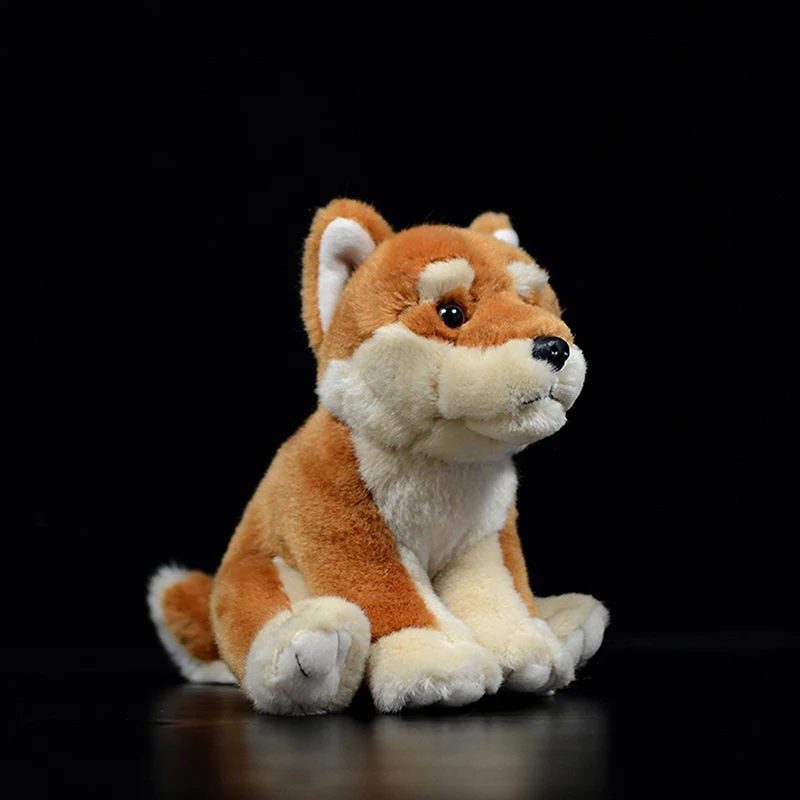 Shiba Inu Dog Kids Plush Toys Brown Simulation Lovely Sit Child Gifts Kawaii Lifelike Stuffed Animals Dolls Toy Collection | Игрушки и