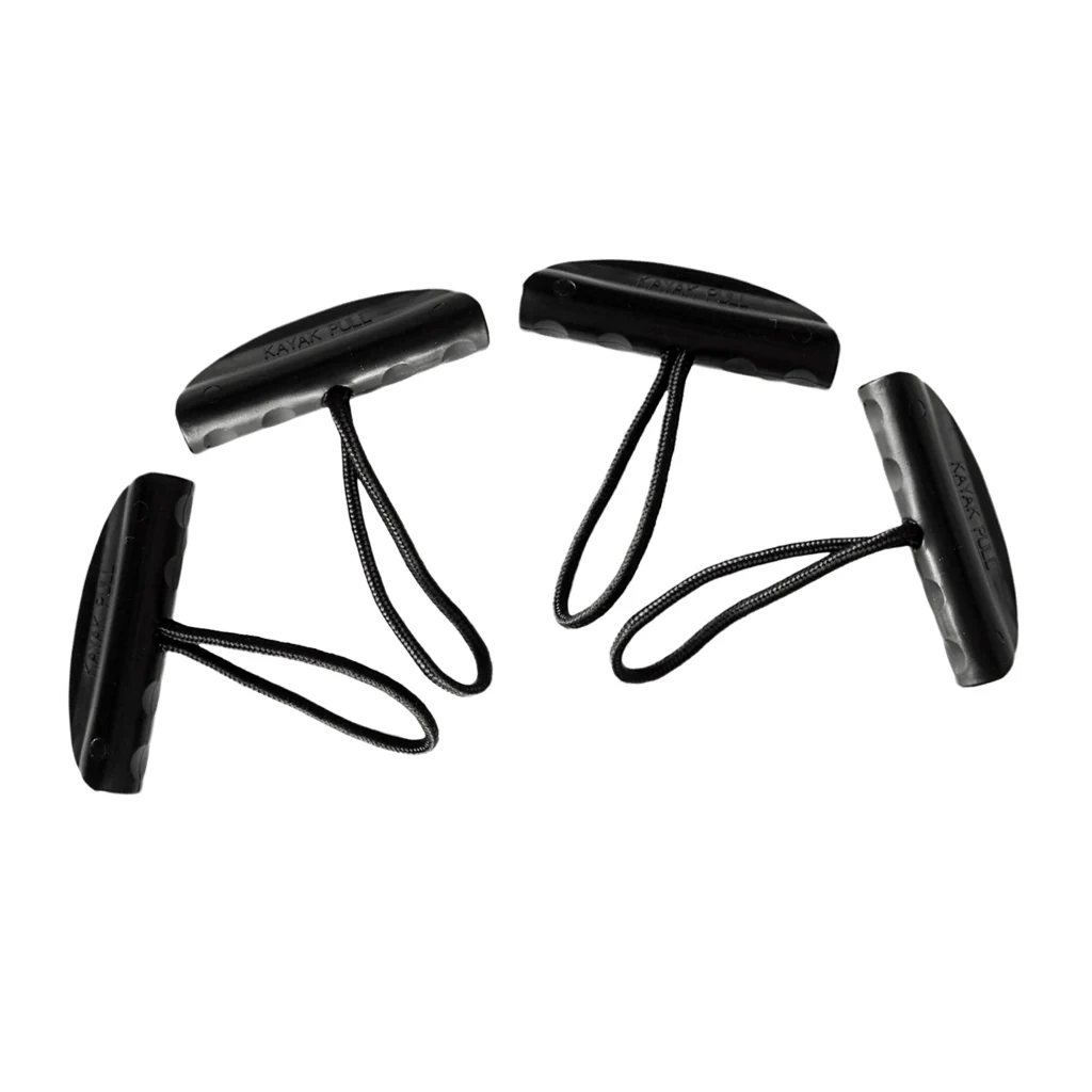 4x Kayak Toggle Carry Pull Handle Cord For Canoe Fishing Boat Rubber Dinghy