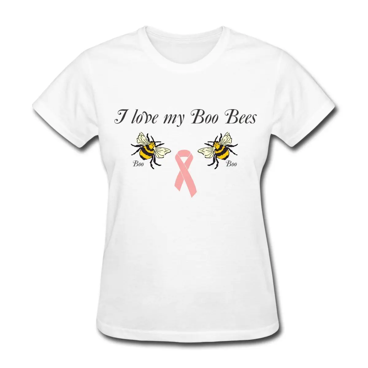 Love My Boo Bees женская футболка с коротким рукавом Camiseta Feminina Бесплатная доставка