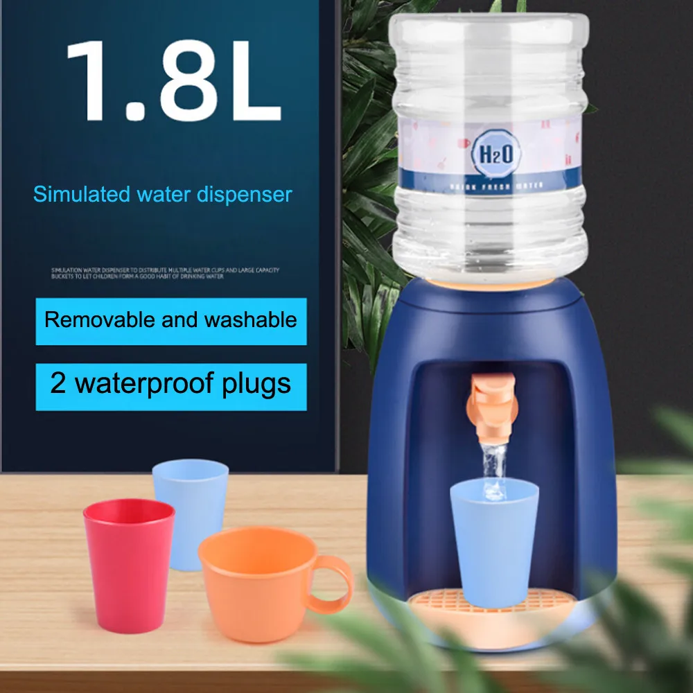 Mini Water Dispenser Toy Kitchen Play House Toys Pretend Kitchen Play House Toys Electric Small Appliances for Kids