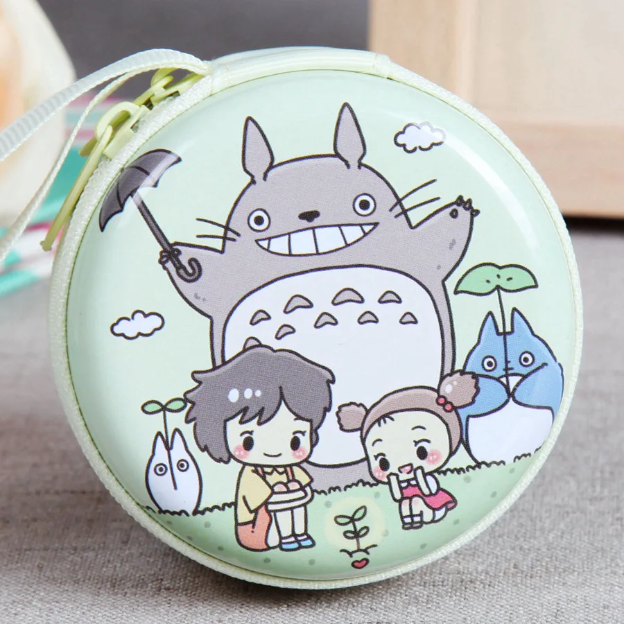 1 х симпатичный кошелек TOTORO на молнии с аниме фигуркой унисекс маленький
