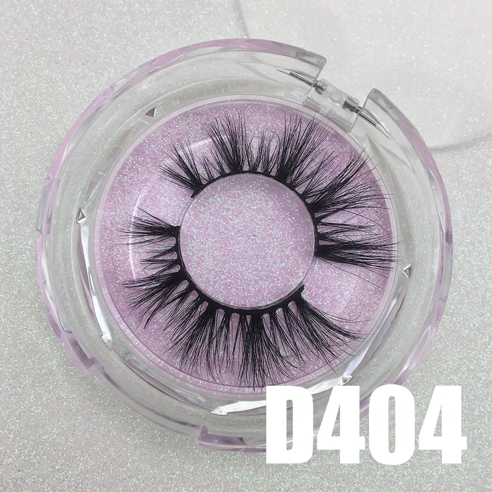 

BossGirl Mink Lashes, 3D Mink Eyelashes 20mm Natural False Eyelashes Siberian 3D Mink Lashes Natural Look Eyelashes D404