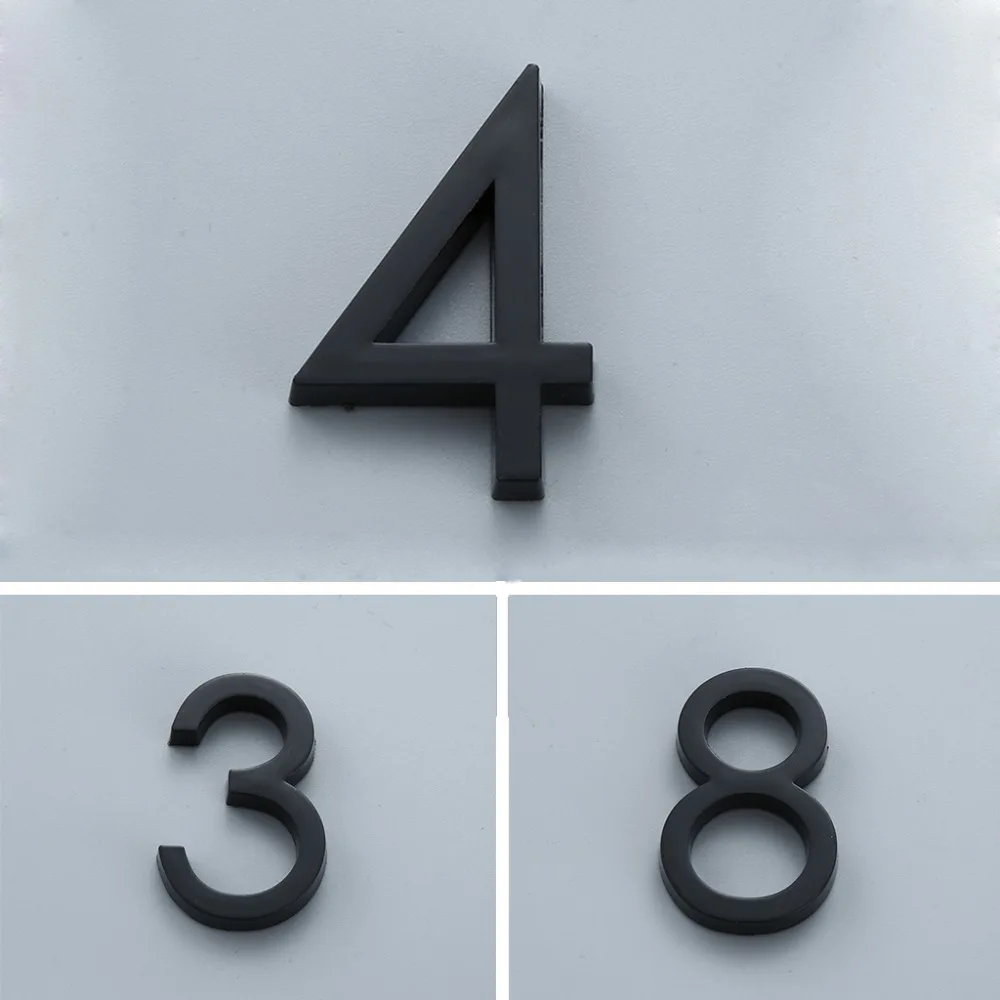 Современные самоклеющиеся дверные номера знак 0-9 цифр квартира отель офис дверь адрес улица номер наклейки