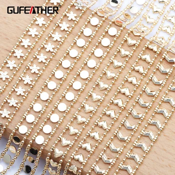 

GUFEATHER C105,jewelry accessories,18k gold plated,0.3 microns,diy chain,hand made,jewelry making,diy bracelet necklace,1m/lot