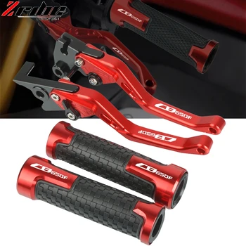 

Motorcycle Accessories Handle grips handlebar grip & short Brake Clutch Lever for Honda CBR650F CBR 650F CB650F 2014 2015 2016