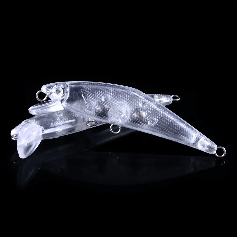 Kinds of Blank Crankbait Vib Minnow wobbler Unpainted Hard Bait Fishing Lure Bodies Tackle Hard Fishing Lures 10PCS