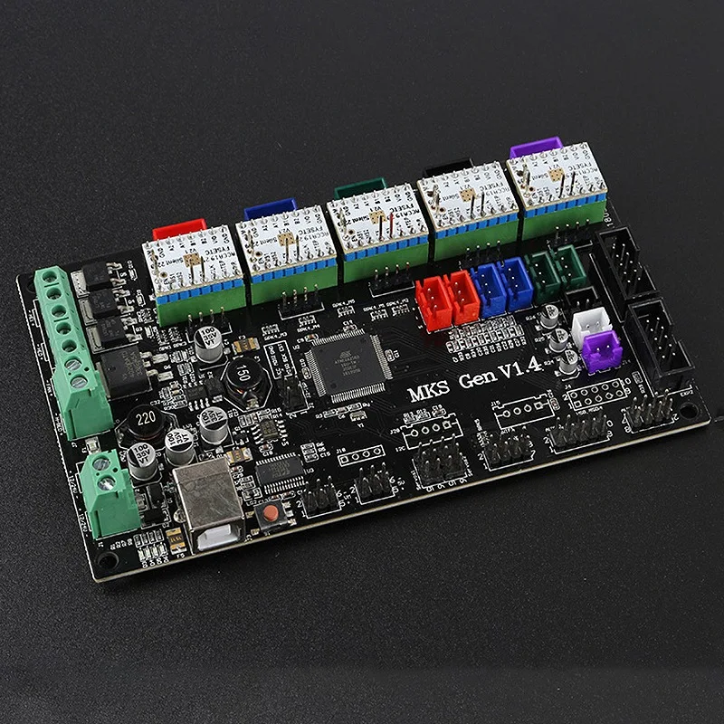 Материнская плата для 3D-принтера MKS GEN V1.4+ TMC2209 Silent Drive, совместимая с Ramps1.4 Eraser