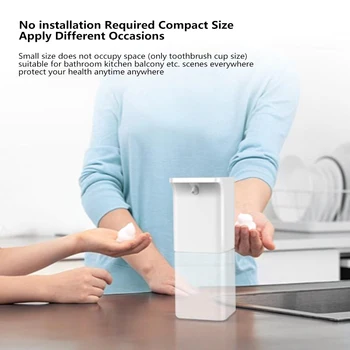 

300ML Touchless Automatic Soap Dispenser Induction Foam Intelligent Hand Washing Dispensers for Kitchen Bathroom