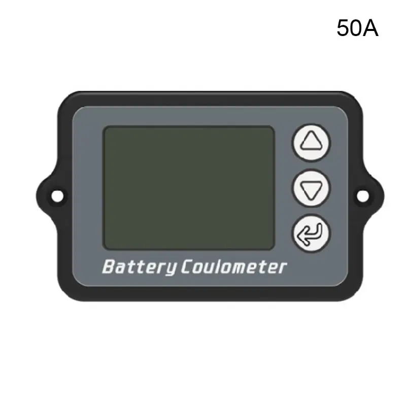 50A TK15 50/100A кулона счетчик Батарея Ёмкость Тесты метр ЖК-дисплей Дисплей амперметр вольтметр литий Мощность измерения датчика уровня - Цвет: 50A