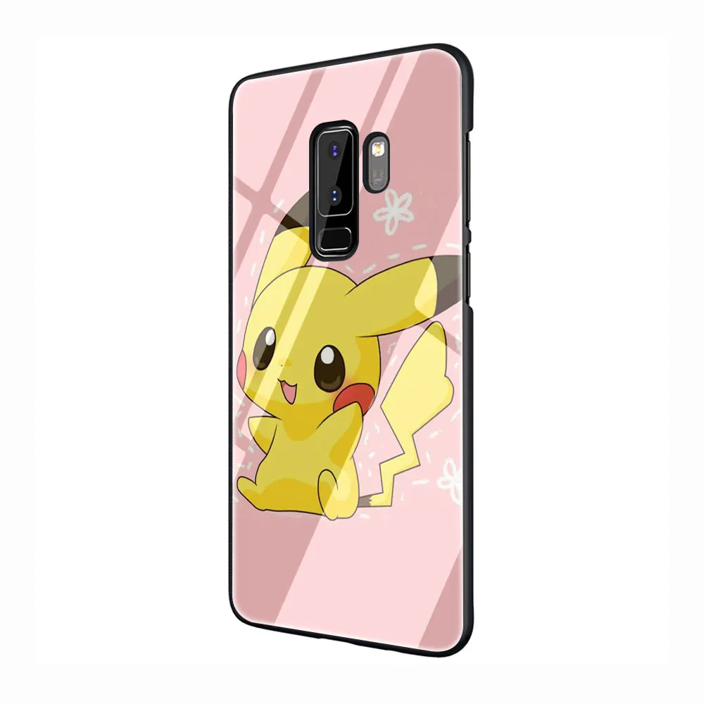 G11 EWAU Пикачу чехол из закаленного стекла для телефона для samsung S7 край S8 S9 S10 Note 8, 9, 10, плюс A10 20 30 40 50 60 70 - Цвет: G11
