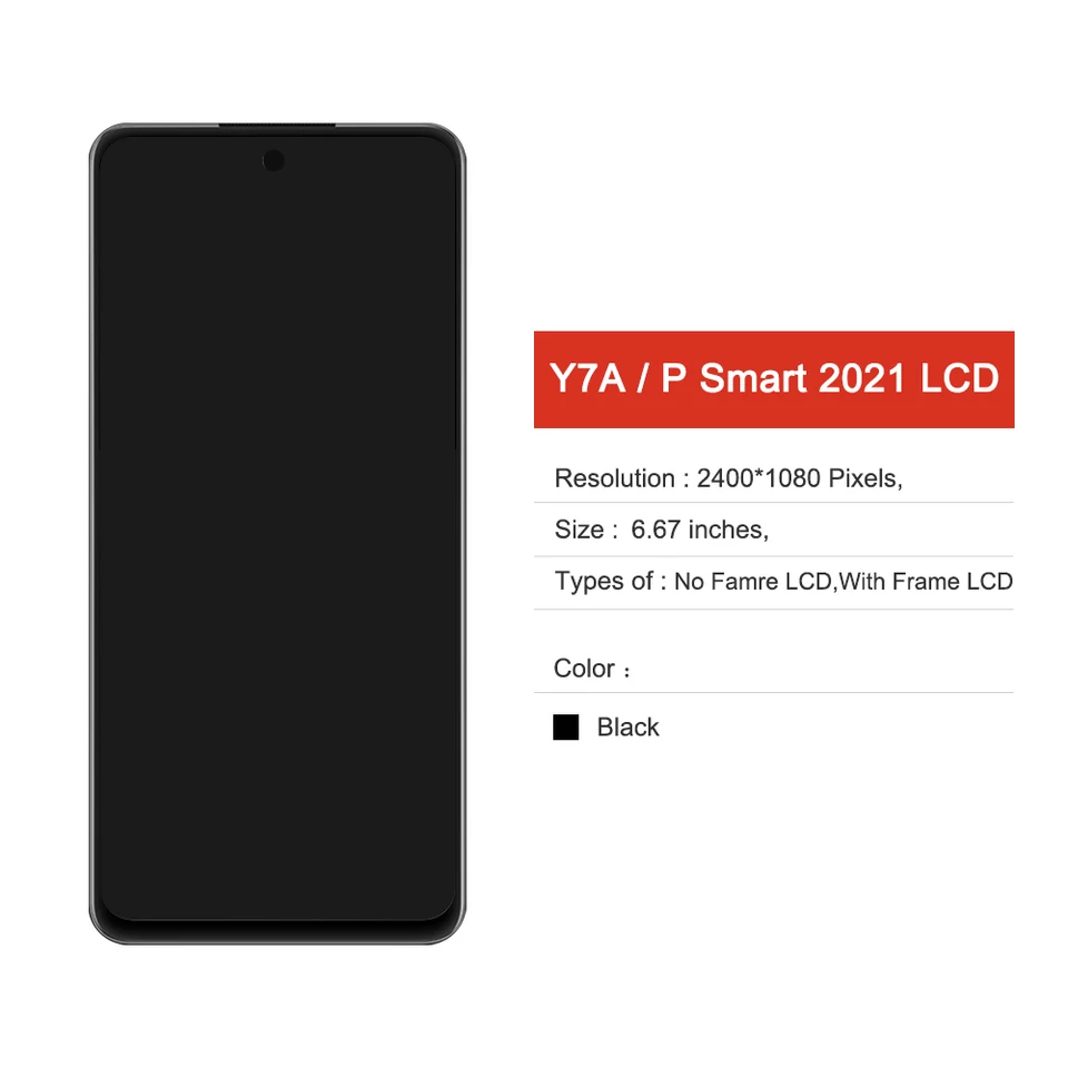 HUAWEI DISPLAY PSMART 2021 Y7A HONOR 10X LITE PPA LX2 ORIGINALE