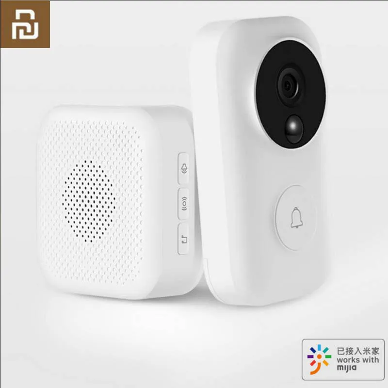 Youpin Zero AI распознавание лица ИК Ночное Видение 720P видео дверной звонок C3 набор