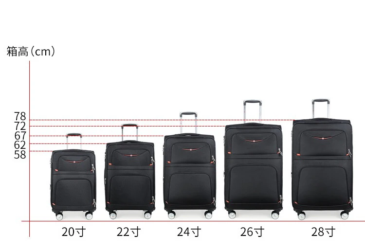 Известный бренд Швейцарский багаж на колёсиках Оксфорд водонепроницаемый чемодан на колесиках багаж для мужчин и женщин багаж для путешествий деловой чемодан на колесиках