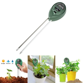 

3 In 1 Soil Water Moisture PH Meter Acidity Humidity Sunlight Light Garden Plants Flowers Moist Tester Testing Instrument Tool